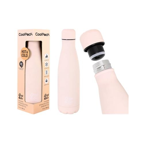Bidon metalowy termos Coolpack 500ml Powder Peach