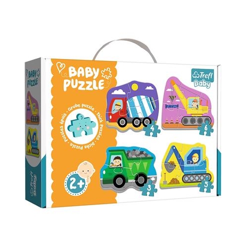 Moje pierwsze puzzle TREFL Baby Pojazdy budowlane