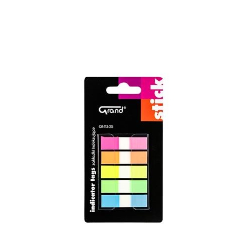 Zakładki indeksujące Grand Pastel-neon foliowe