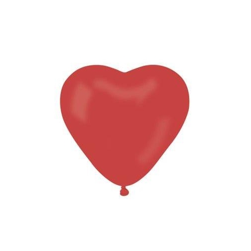 Balony w kształcie serca Godan 100szt. czerowne