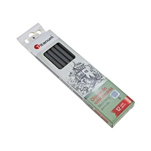 Ołówek techniczny Titanum B     12 sztuk