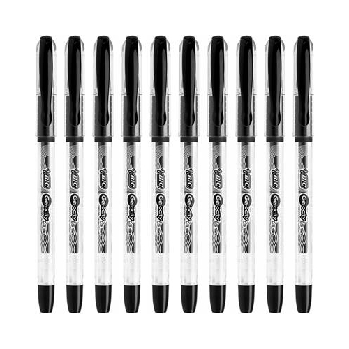 Długopis żelowy BIC Gel-ocity Stic 0.5 Czarny 10sz