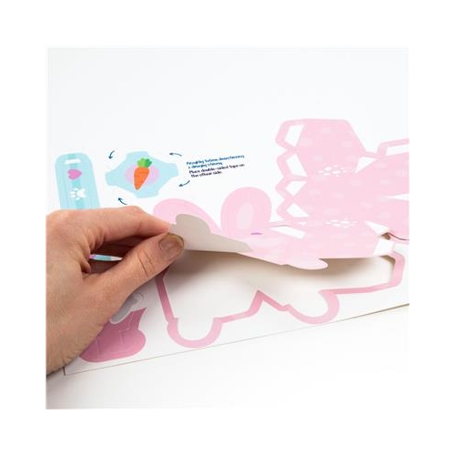 Figurki 3D z naklejkami Zwierzaki różowe Kidea -37346