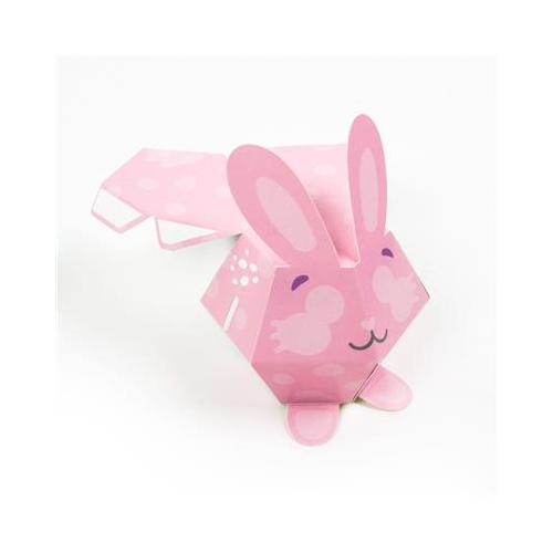Figurki 3D z naklejkami Zwierzaki różowe Kidea -37349