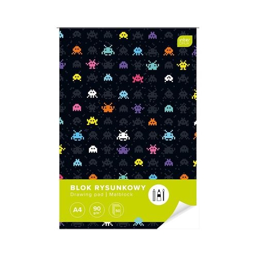 Blok rysunkowy Interdruk 90g 50 kartek Game Over