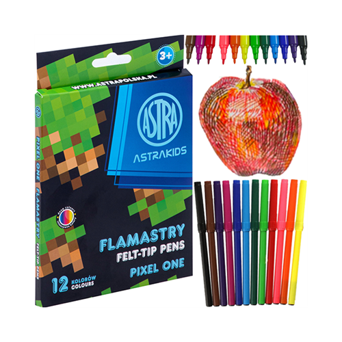 Flamastry Pixel One - 12 kolorów Astra