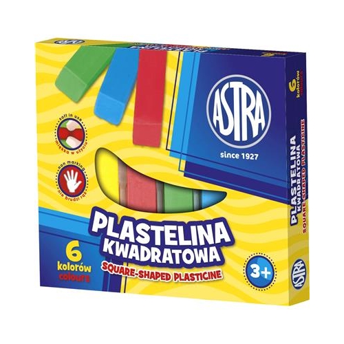Plastelina ASTRA Kwadratowa 6 kolorów
