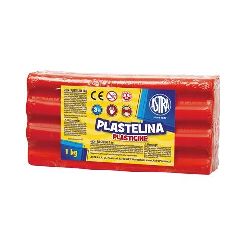 Plastelina ASTRA 1kg Czerwona