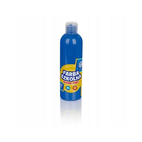 Farba plakatowa szkolna 250ml Niebieska ciemna