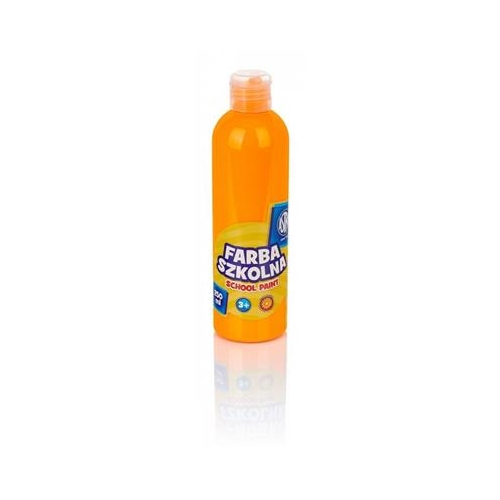 Farba plakatowa szkolna 250ml Fluo pomarańczowy