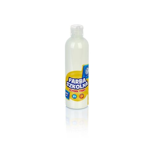 Farba plakatowa szkolna 250ml Biała