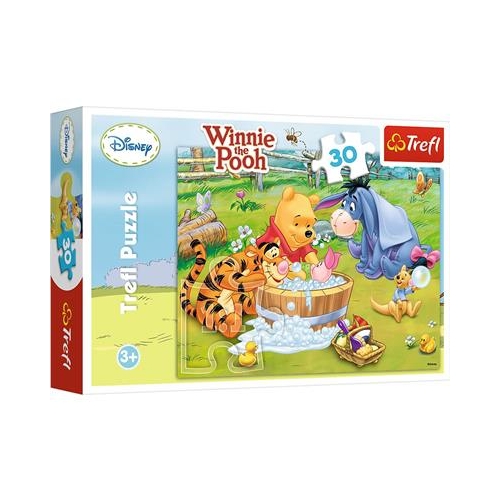 Puzzle TREFL 30 Prosiaczek i przyjaciele - kąpiel