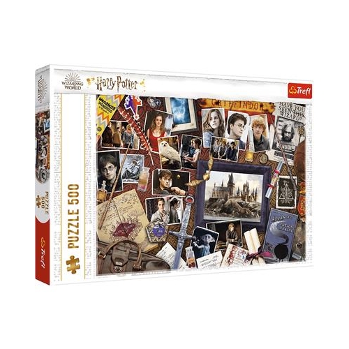 Puzzle TREFL 500 Pamiątki z Hogwartu. Harry Potter