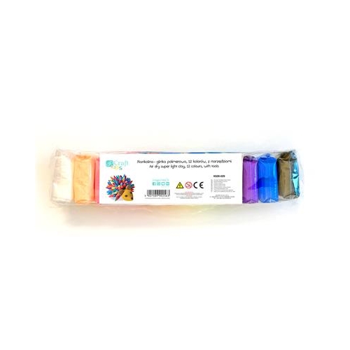 Piankolina masa plastyczna Dp-Craft 12 kolorów -37607