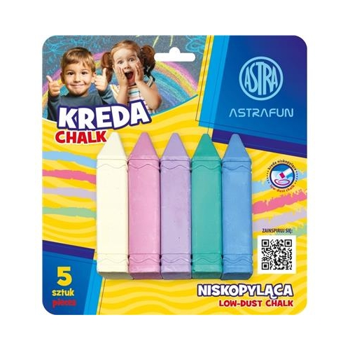Kreda Jumbo Astra Fun 5 sztuk kolorowa zaostrzona