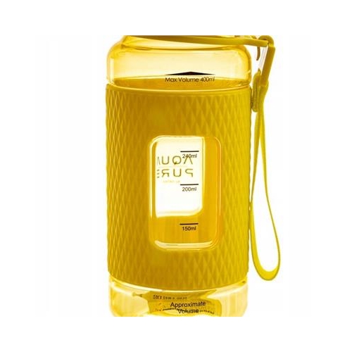 Bidon AQUA PURE by ASTRA 400ml - neon yellow-37635