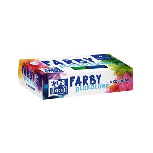 Farby plakatowe 20ml Oxford 6 kolorów
