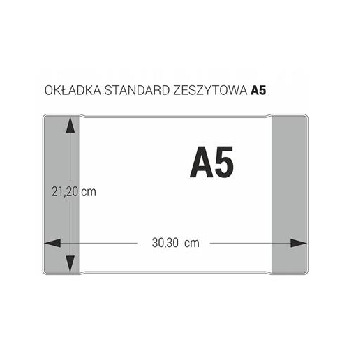 Okładka na zeszyt A5 Kalpi 10 sztuk-37722