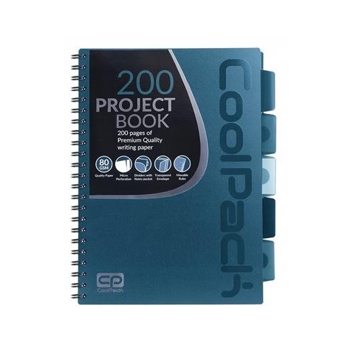 Kołozeszyt Coolpack A4/100 Niebieski z zakładkami