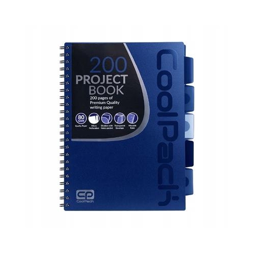 Kołozeszyt Coolpack A4/100 Granat z zakładkami