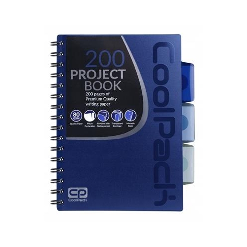 Kołozeszyt Coolpack A5/100 Granat z zakładkami