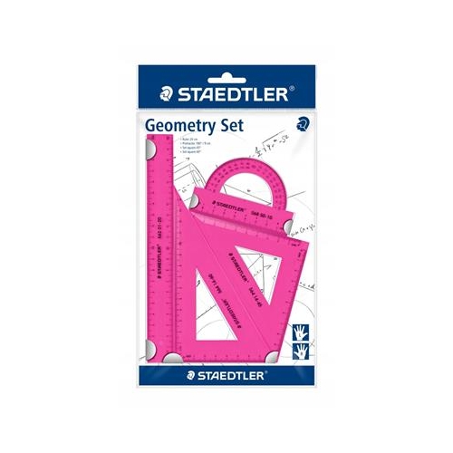Zestaw geometryczny 4 el. Staedtler różne kolory