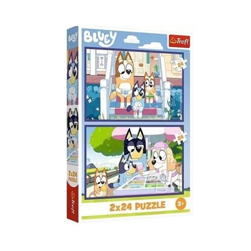 Puzzle TREFL 2x 24 Zabawna Bluey