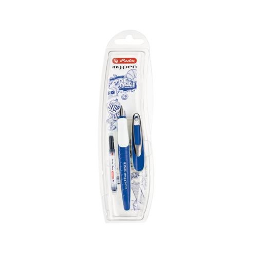 Pióro wieczne Herlitz My Pen Niebiesko-białe PR-38181