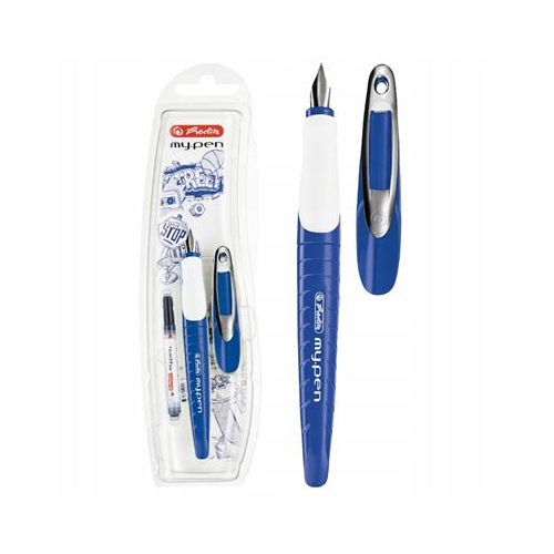 Pióro wieczne Herlitz My Pen Niebiesko-białe PR