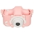 Mini aparat cyfrowy dla dzieci Różowy w etui -38168