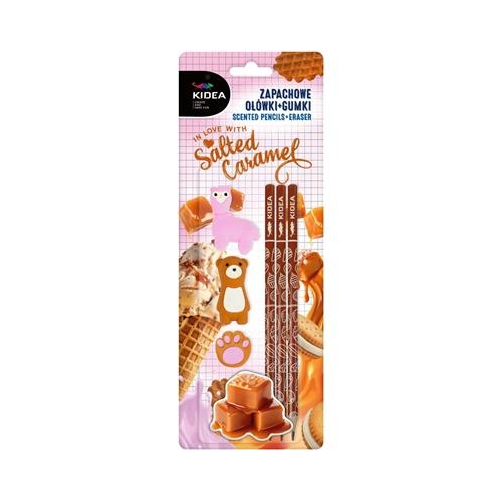 Ołówki i gumki zapachowe Kidea Karmel-38251