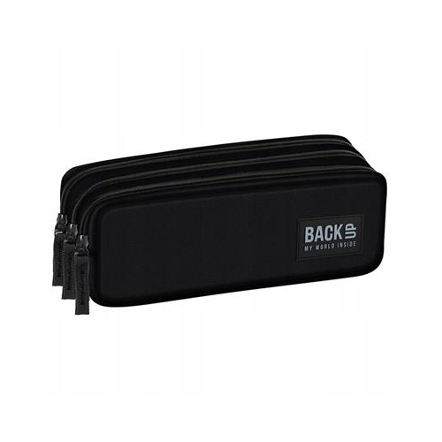 Piórnik saszetka 3 komory BackUp Czarny
