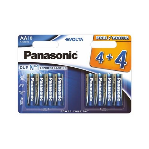 Bateria Panasonic Alkaline LR6 AA EVOLTA 4+4szt