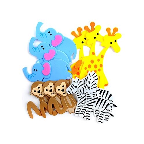 Naklejki 3D z pianki Dp-Craft Zwierzęta safari