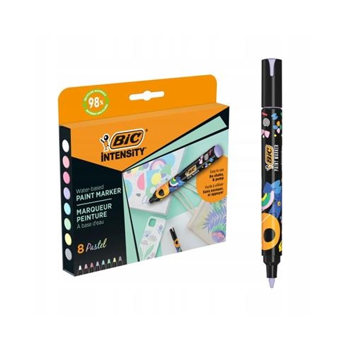 Markery BIC Akryl Akrylowe 8szt pastelowe