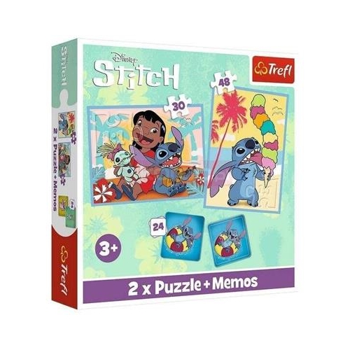 Puzzle i memos TREFL 2w1 Lilo i Stitch