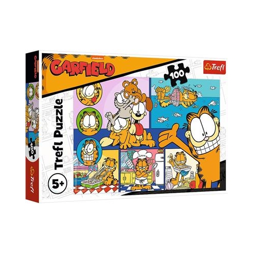 Puzzle TREFL 100 Leniwy Garfield