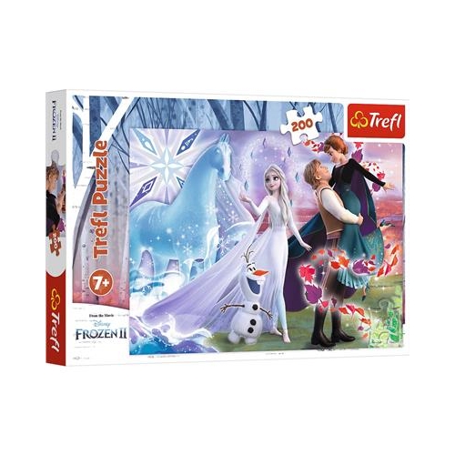 Puzzle TREFL 200 Frozen 2 Magiczny świat sióstr