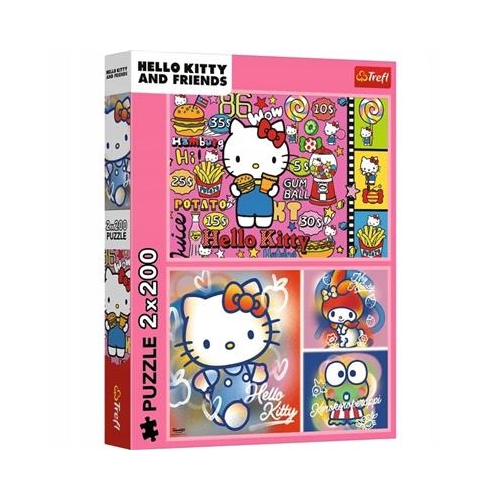 Puzzle TREFL 2x 200 Hello Kitty