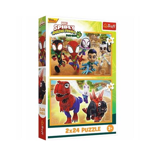 Puzzle TREFL 2x 24 Spidey i din