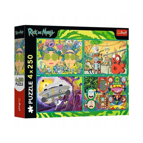 Puzzle TREFL 2x 250 Rick i Morty