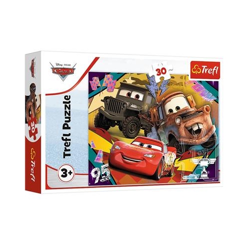 Puzzle TREFL 30 Auta 3 Rozpędzone samochody