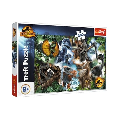 Puzzle TREFL 300 Ulubione dinozaury