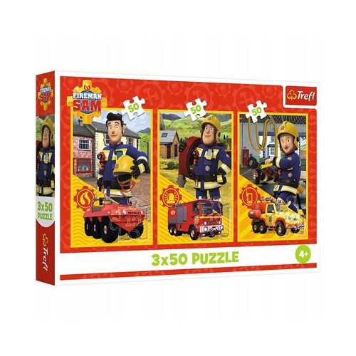 Puzzle TREFL 3x 50 Strażak Sam