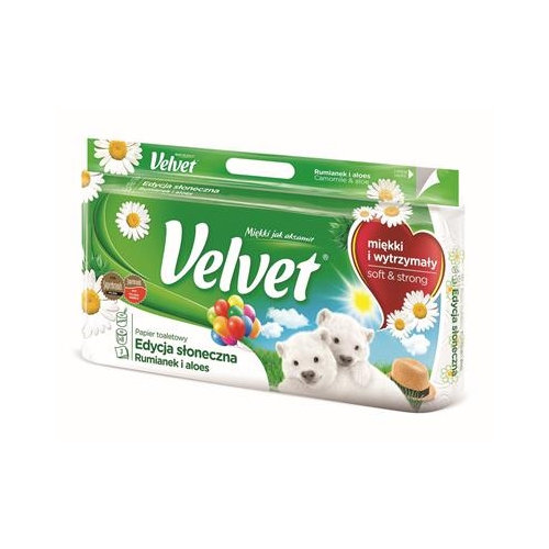 Papier toaletowy VELVET 8x Rumianek Aloes 8szt