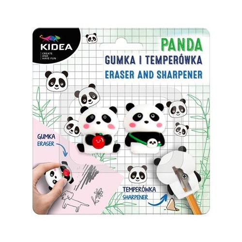 Gumka i temperówka Kidea Panda