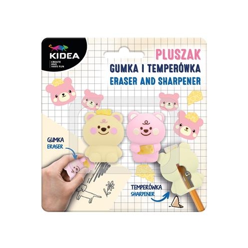 Gumka i temperówka Kidea Pluszak