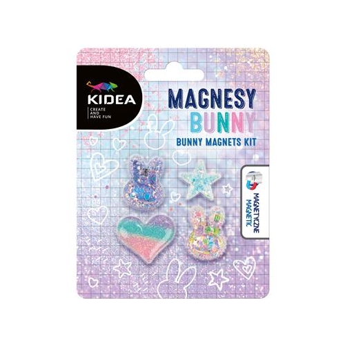 Magnesy na lodówkę Kidea Bunny 4szt