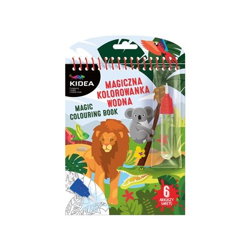 Kolorowanka wodna Kidea Safari