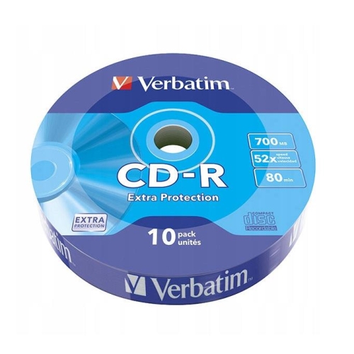 Płyta CD-R VERBATIM 52x 700MB 10szt